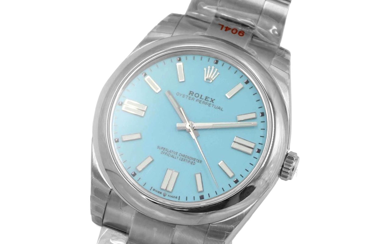 Oyster Perpetual 41mm Turquoise Blue Dial 114300