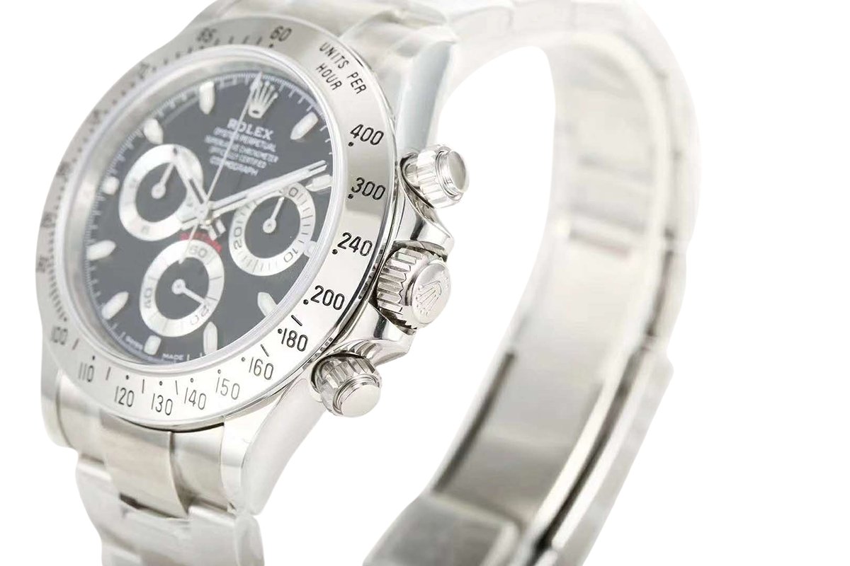 Daytona 116520 Black Dial in Steel