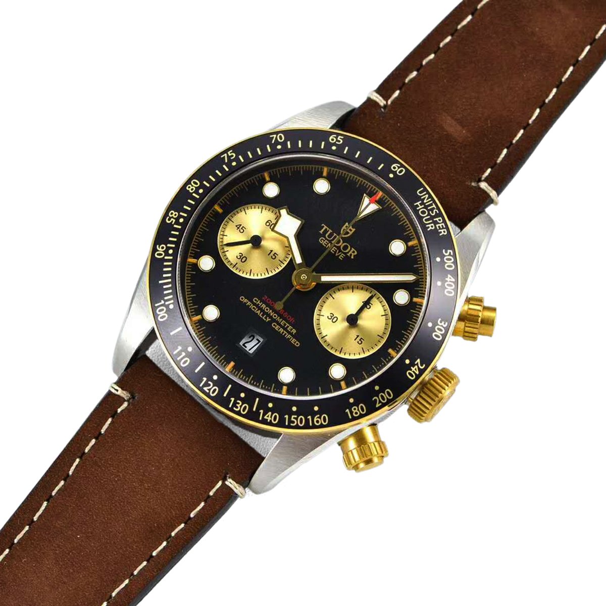 Black Bay Chrono S&G Ref: M79363N on Leather Strap