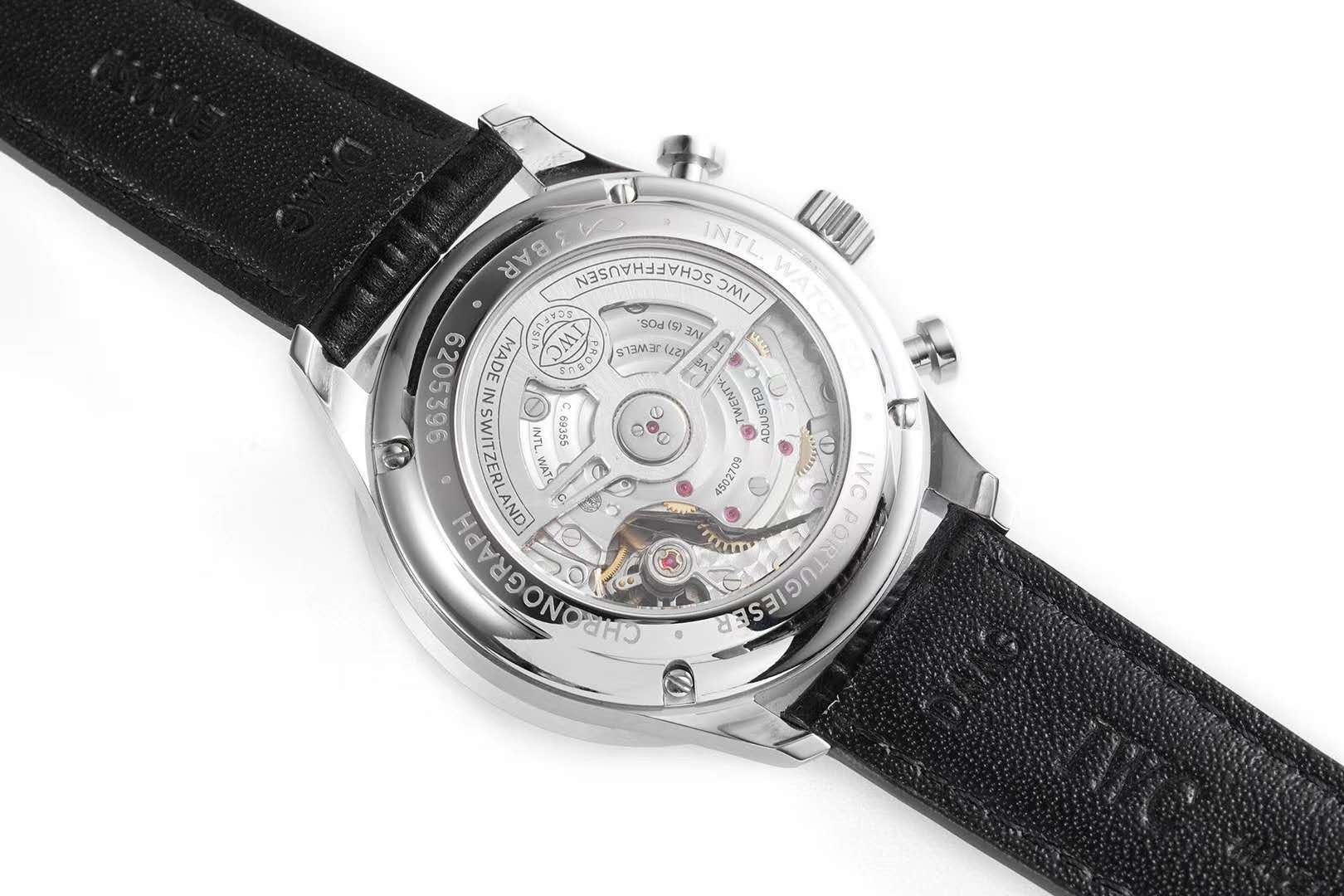 Portugieser Chronograph IW371606 Blue Dial in Steel