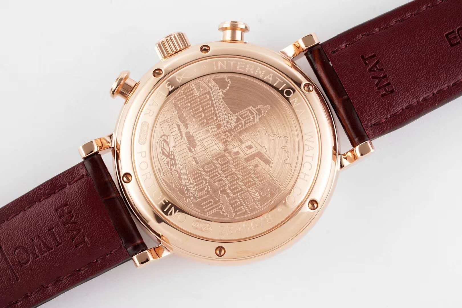 Portofino Chronograph IW391021 Grey Dial in Rose Gold