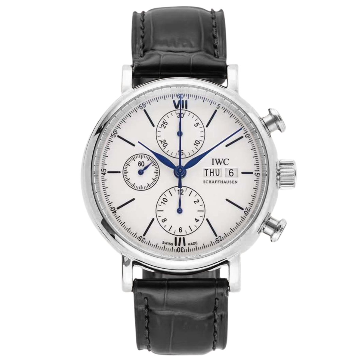Portofino Chronograph IW391024 Edition “150 Years” White Dial in Steel