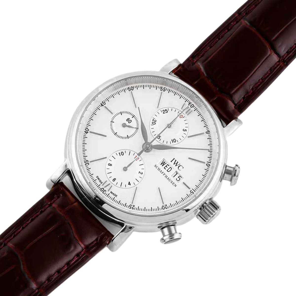 Portofino Chronograph IW391027 Edition “150 Years” White Dial in Steel