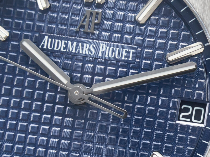 Royal Oak 41mm 15500 SS ZF 1:1 Best Edition Blue Textured Dial on SS Bracelet SA4302 S*per Clone V3