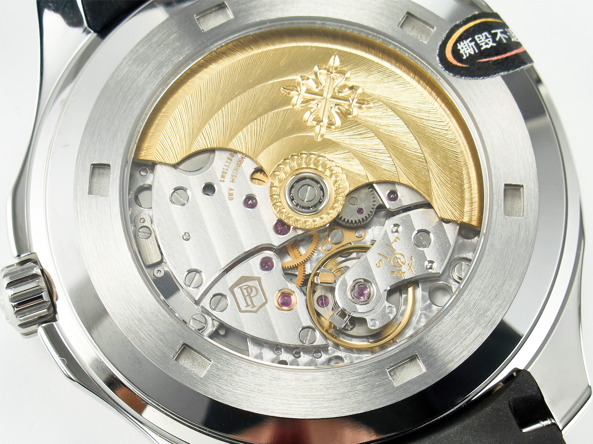 Aquanaut 5167A SS ZF 1:1 Best Edition Black Dial on Black Rubber Strap A324 S*per Clone（New clasp）